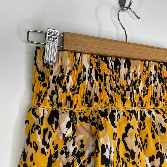 CALIA Yellow Cheetah Print Step Up Shorts Activewear Running Womens Size XXS - Picture 5 of 8